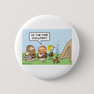 caveman realty fire included 6 cm round badge