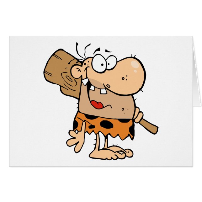 Caveman With Club (Front Horizontal)