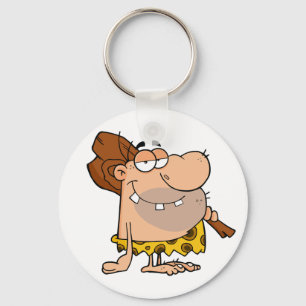Caveman With Club Keychain