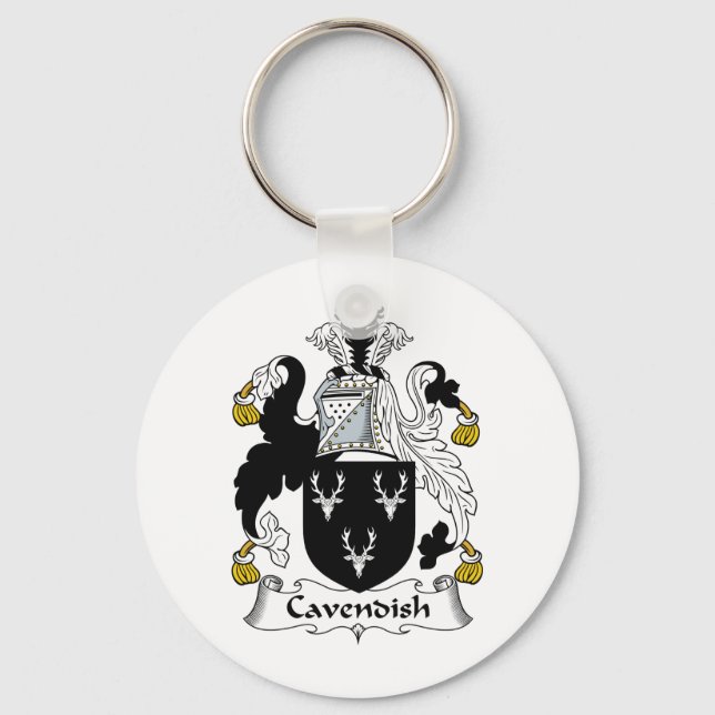 Cavendish Family Crest Key Ring (Front)