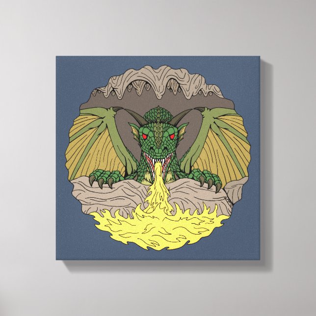 Cavern Dragon 2016 Canvas Print (Front)