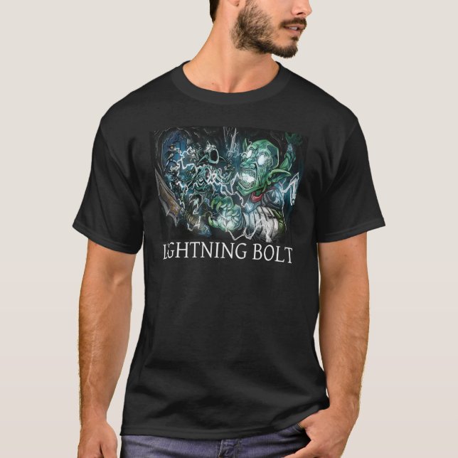 Caverns & Creatures Lightning Bolt T-Shirt (Front)