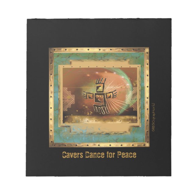 Cavers Dance for Peace small notepad (Front)