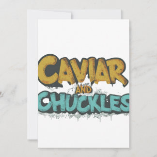 Caviar and Chuckles"  Invitation