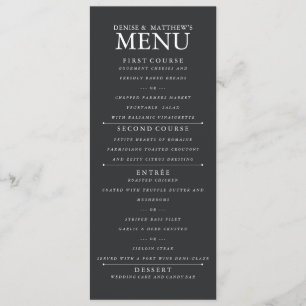 Caviar Grey Menu