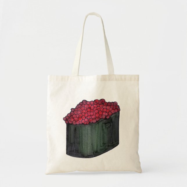 Caviar Sushi Roll Japanese Food Foodie Tote Bag (Front)