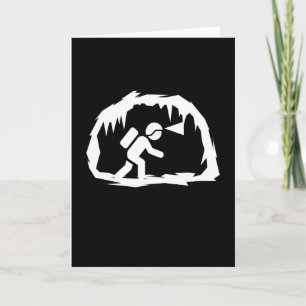 Caving Cave Cave Speleology Card
