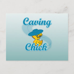 Caving Chick #3 Postcard
