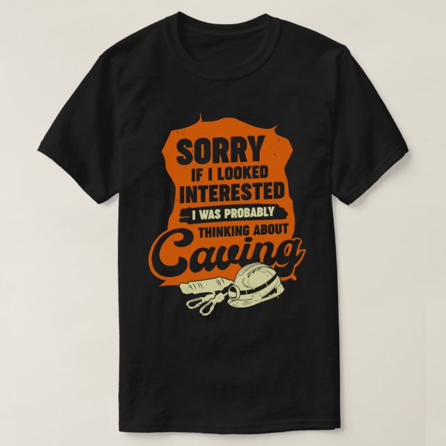 Caving Spelunking Potholing Caver Gift T-Shirt (Design Front)