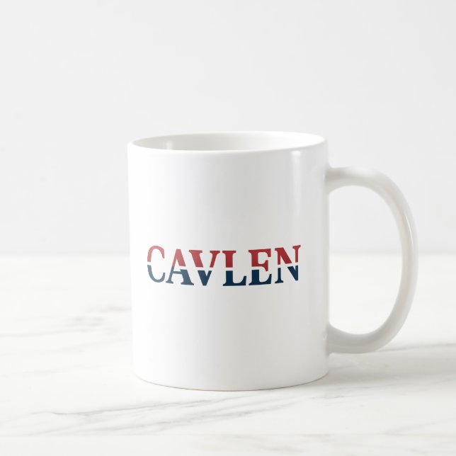 CAVLEN Gradient Logo Mug - Modern Red and Blue Des (Right)
