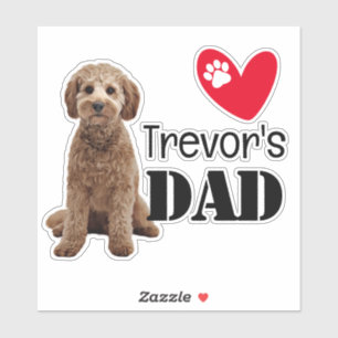 Cavoodle Dad Personalised Sticker