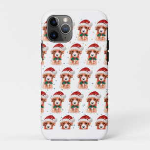 Cavoodle Dog Breed Christmas Stars Case-Mate iPhone Case
