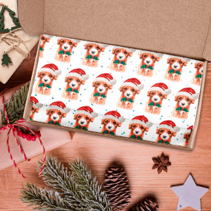 Cavoodle Dog Breed Christmas Stars Tissue Paper