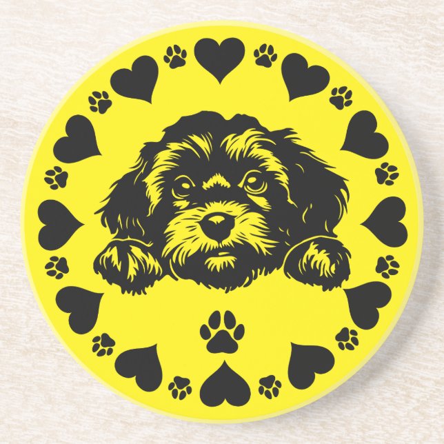 Cavoodle Dog Owner Coaster (Front)