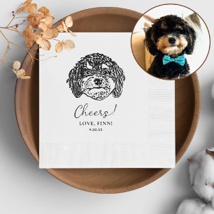 Cavoodle Dog Personalised Cheers Napkins