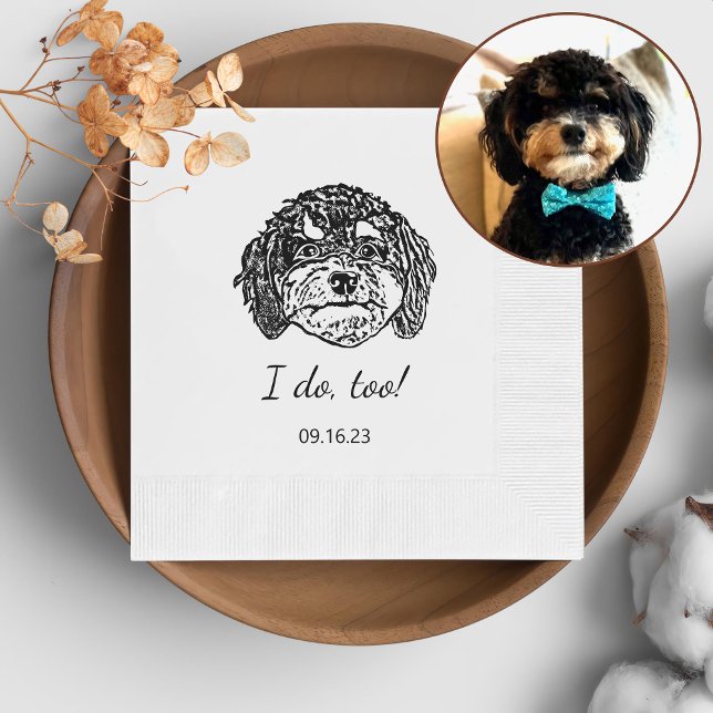 Cavoodle Dog Personalised I Do Too  Napkin (Creator Uploaded)