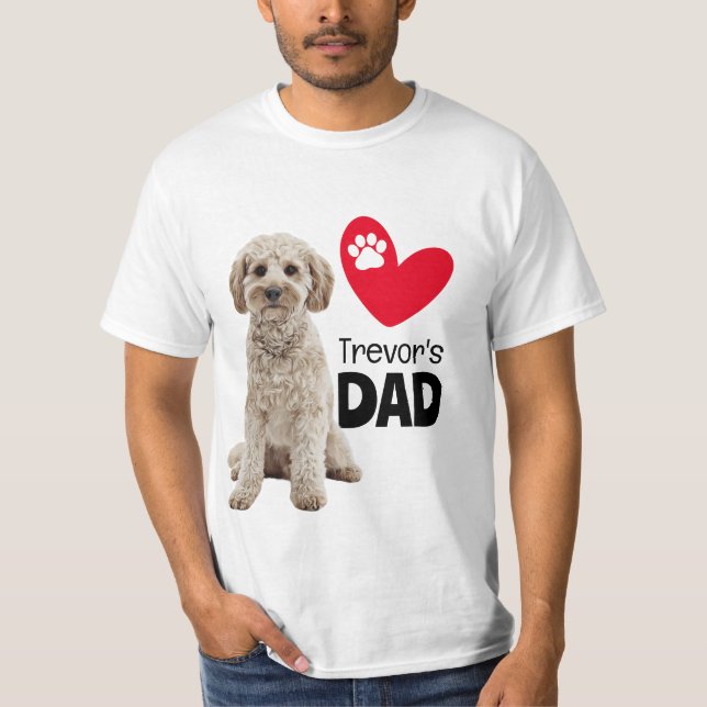 Cavoodle Personalised Dad  T-Shirt (Front)