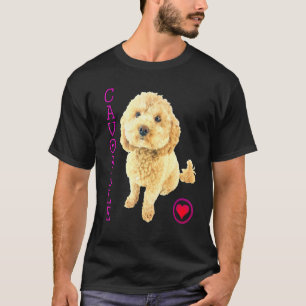 Cavoodle Puppy Dog Poodle Cross Noodle Super Cute T-Shirt