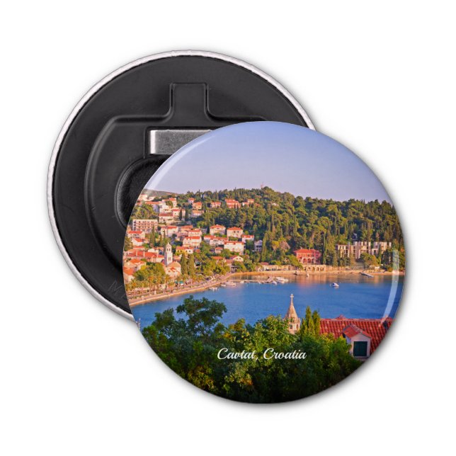 Cavtat, Croatia Town View from the Mausoleum Bottle Opener (Front)