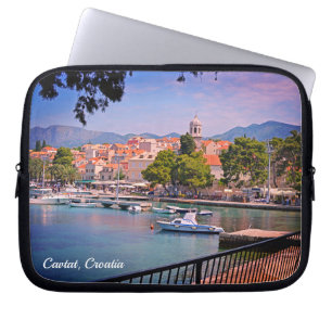 Cavtat, Croatia view of the Town Laptop Sleeve
