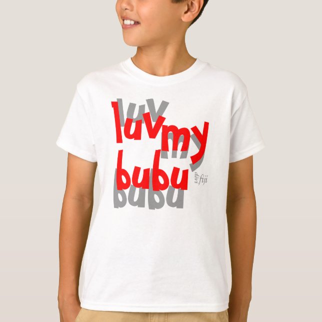 cavu divifiji luv my bubu kids tee (Front)