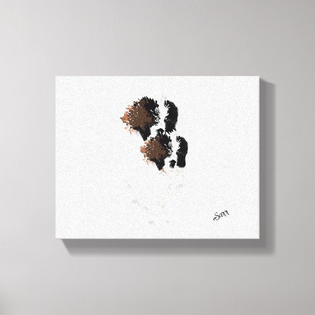 Cavvas Art : Caught In A Blizzard  Canvas Print (Front)