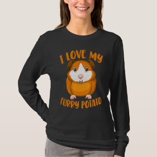 Cavy  Guinea Pig Owners I Love My Furry Potato 2 T-Shirt