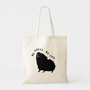 Cavyart No Peegs No Life Tote (Abyssinian) Bag