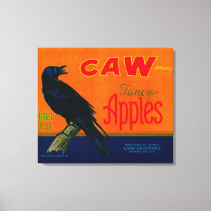 Caw Apple Crate LabelMedford, OR Canvas Print