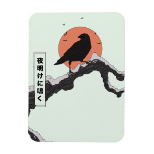 Cawing at Dawn Magnet
