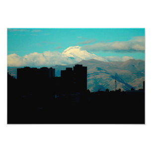 Cayambe volcano photo print