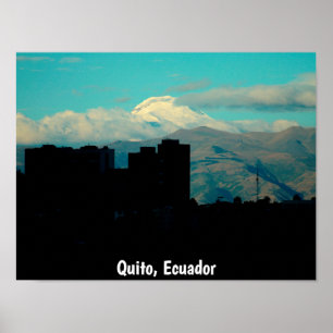 Cayambe volcano, Quito, Ecuador Poster