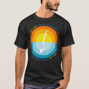 Caye Caulker Belise Graphic Sunset T  T-Shirt