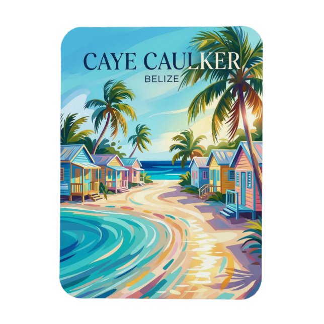 Caye Caulker Belize Magnet (Vertical)