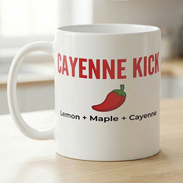 Cayenne Kick Lemon Maple Recipe Coffee Mug (Creator Uploaded)