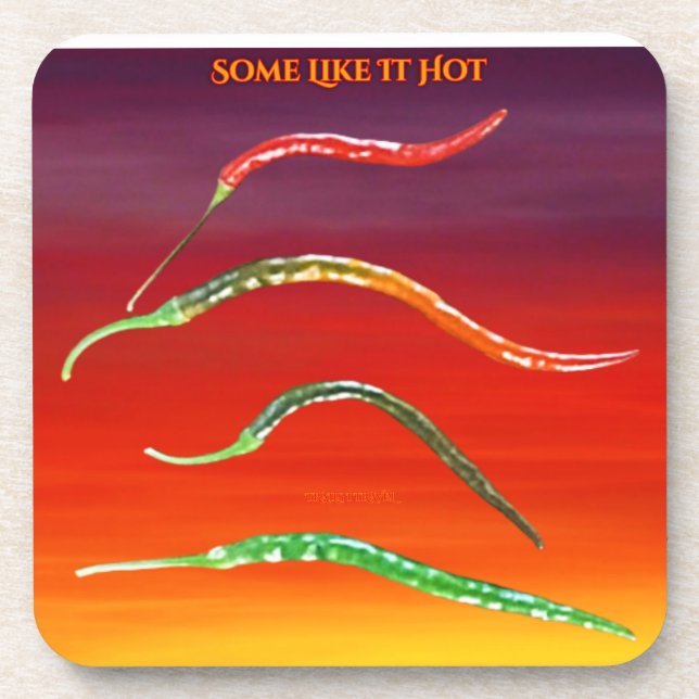 Cayenne Peppers Coaster (Front)