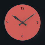 Cayenne Red Wall Clock<br><div class="desc">Check out all the Cayenne products in this stores in the Home Decor category that you can mix and match.</div>
