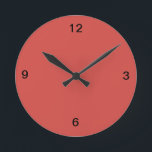 Cayenne Red Wall Clock<br><div class="desc">Check out all the Cayenne products in this stores in the Home Decor category that you can mix and match.</div>