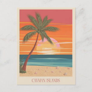 Cayman island Illustration Postcard