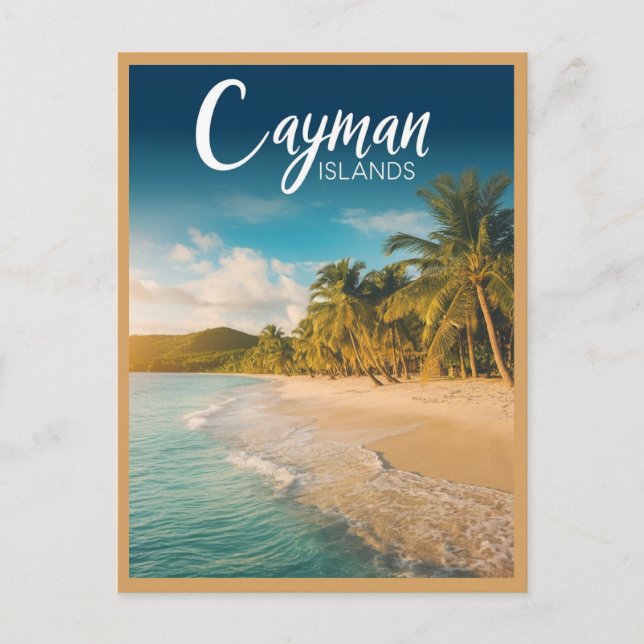  Cayman island Ocean Beach Postcard (Front)