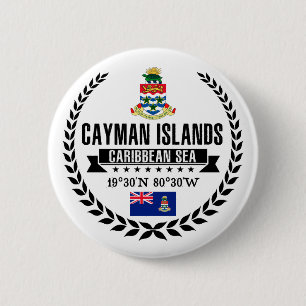 Cayman Islands 6 Cm Round Badge