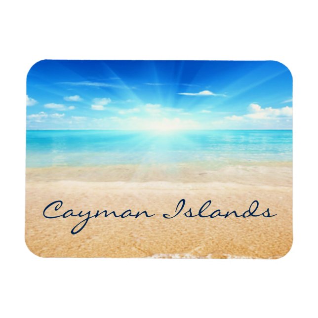 Cayman Islands beach sunrise Magnet (Horizontal)
