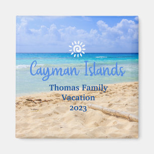 Cayman Islands Beach Vacation Family Trip Magnet
