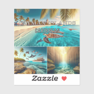 Cayman Islands Caribbean 3 Inch Vinyl Sticker