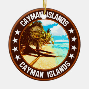 Cayman Islands                                     Ceramic Tree Decoration