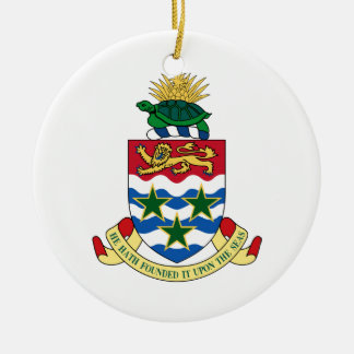 Cayman Islands Coat of Arms Ceramic Tree Decoration