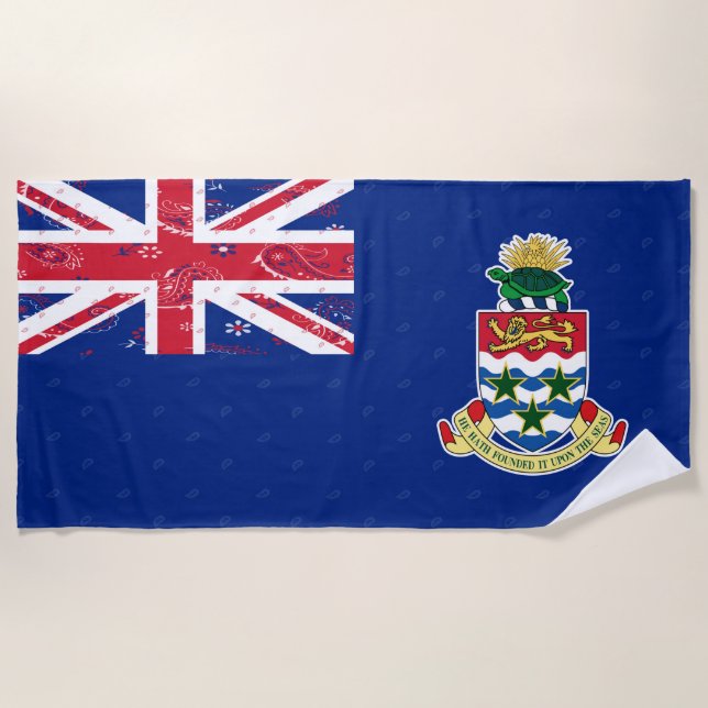 Cayman Islands Flag Beach Towel (Front)