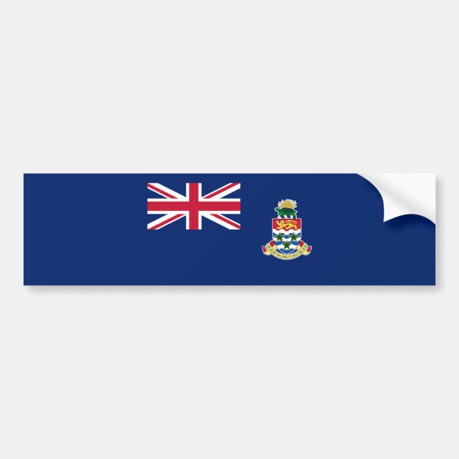 Cayman Islands Flag Bumper Sticker (Front)