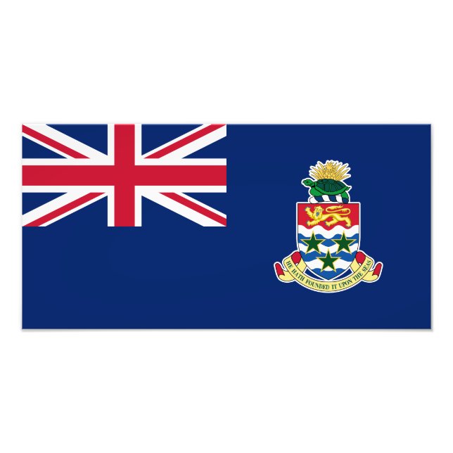 Cayman Islands Flag Photo Print (Front)