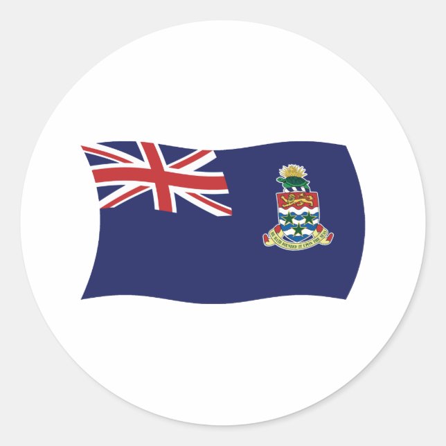 Cayman Islands Flag Sticker (Front)